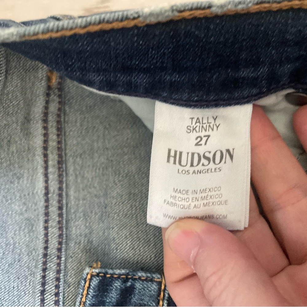 Hudson Jeans Blue Skinny Distressed Denim - Size 27 - Picture 6 of 8